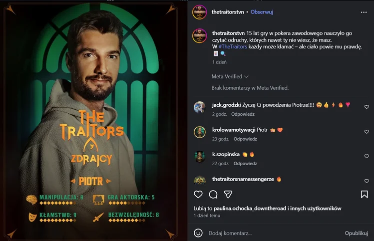 Zdjęcie „The Traitors. Zdrajcy” wraca z 3. sezonem! Kiedy zobaczymy pierwszy odcinek? #2