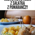 Krewetkowe kulki z egzotyczną sałatką z pomarańczy