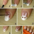 Zajączek wielkanocny na paznokciach- krok po kroku