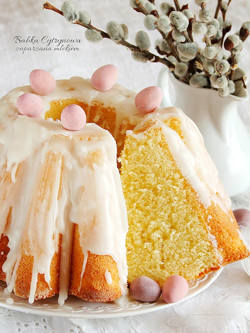 babka cytrynowa zaparzana mlekiem
