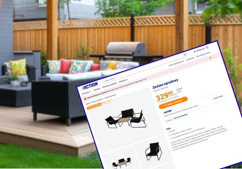 Zestaw mebli z Action na ogród lub taras to HIT klientów! Solidny i na każdą pogodę - 4 elementy za 329 zł to szok