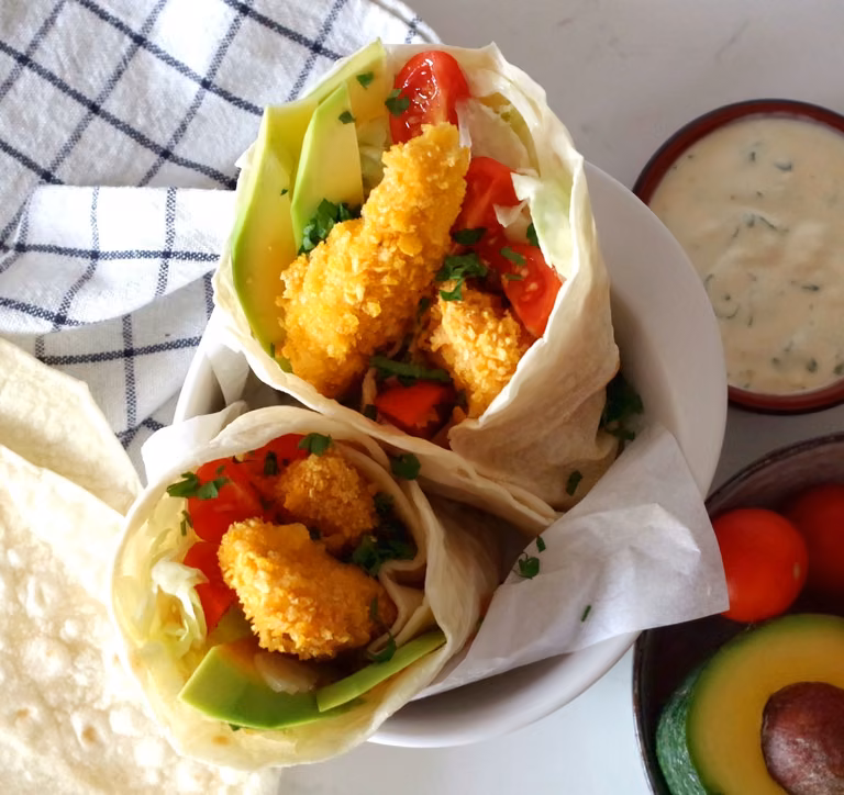 Tortilla ze stripsami z kurczaka