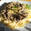 Tagliatelle z grzybami