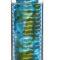 Butelka z wkładem na owoce lub lód Fresh, niebieska (pojemność: 800 ml)