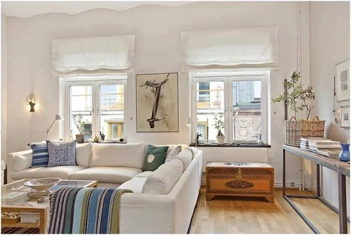 Salon w stylu szwedzkim