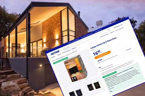 Te lampki solarne za 17 zł z Action odmienią nudną ścianę domu lub balkonu! Światło typu "up and down" robi magiczny klimat