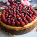 SERNIK Z RICOTTY I MASCARPONE Z MALINAMI