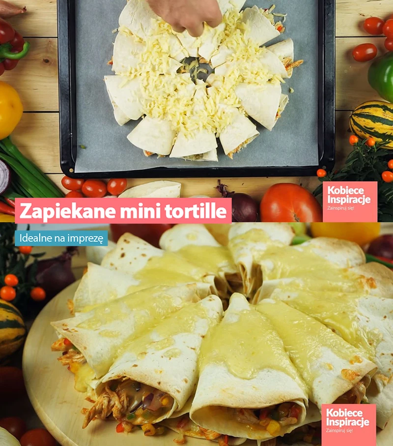 Zapiekane mini tortille - idealne na imprezę