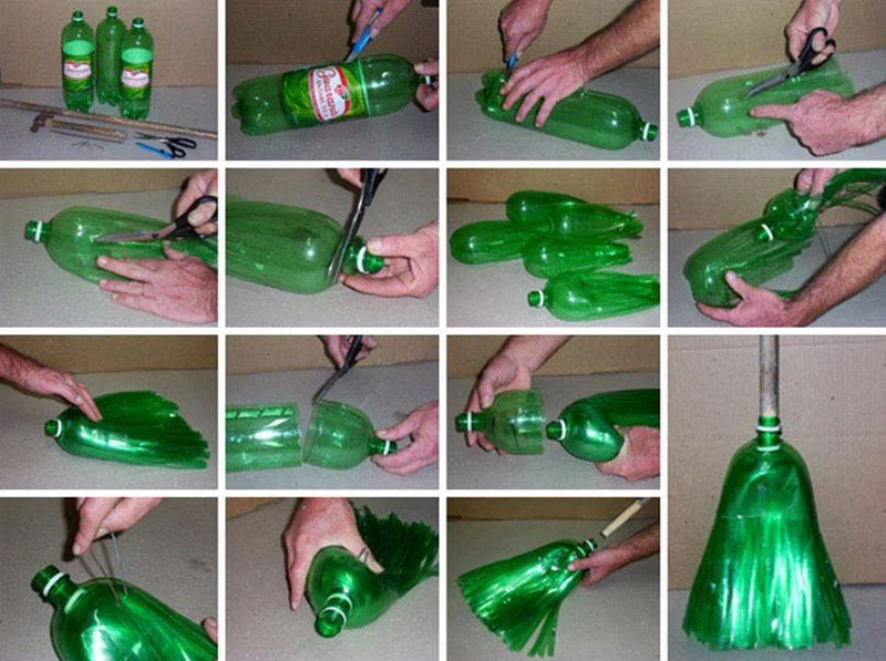 Miotła z recyklingu