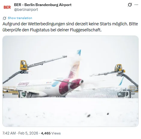 Zdjęcie WAŻNE: Odloty na popularnym lotnisku wstrzymane! Polacy bardzo często z niego korzystają #1