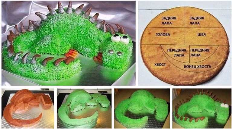 Tort w kształcie smoka