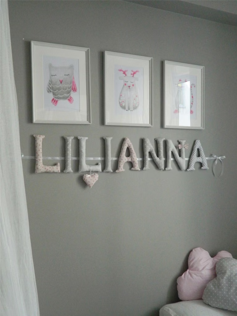 Materiałowe literki