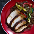 Makaron soba z indykiem
