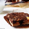 Karmelowe serniko-brownie