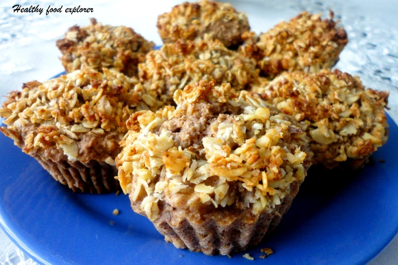 Muffinki z jabłkiem i kruszonką