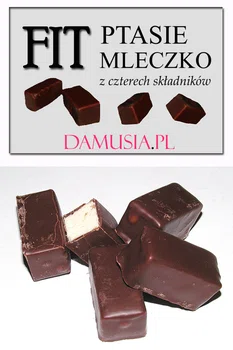 Przepis na: FIT Ptasie Mleczko z 4 Składników