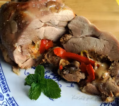 Pieczeń z udźca indyka
