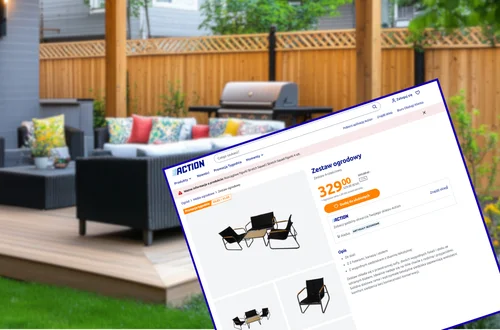 Zestaw mebli z Action na ogród lub taras to HIT klientów! Solidny i na każdą pogodę - 4 elementy za 329 zł to szok