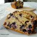 Chlebek bananowy z czekoladą i borówkami