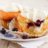 muffinki z serem i z borówkami