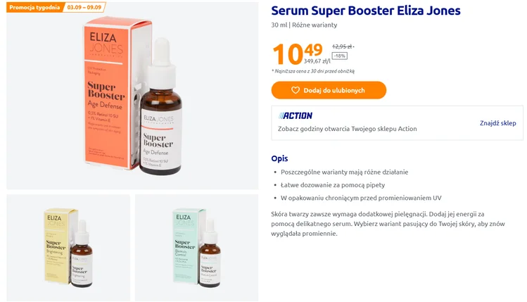 Zdjęcie To serum z Action kosztuje tylko 10 zł i ma fantastyczne opinie! Kilka kropli w domowym spa, a skóra wygląda jak po zabiegu #1