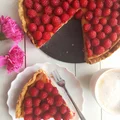 Tarta z malinami