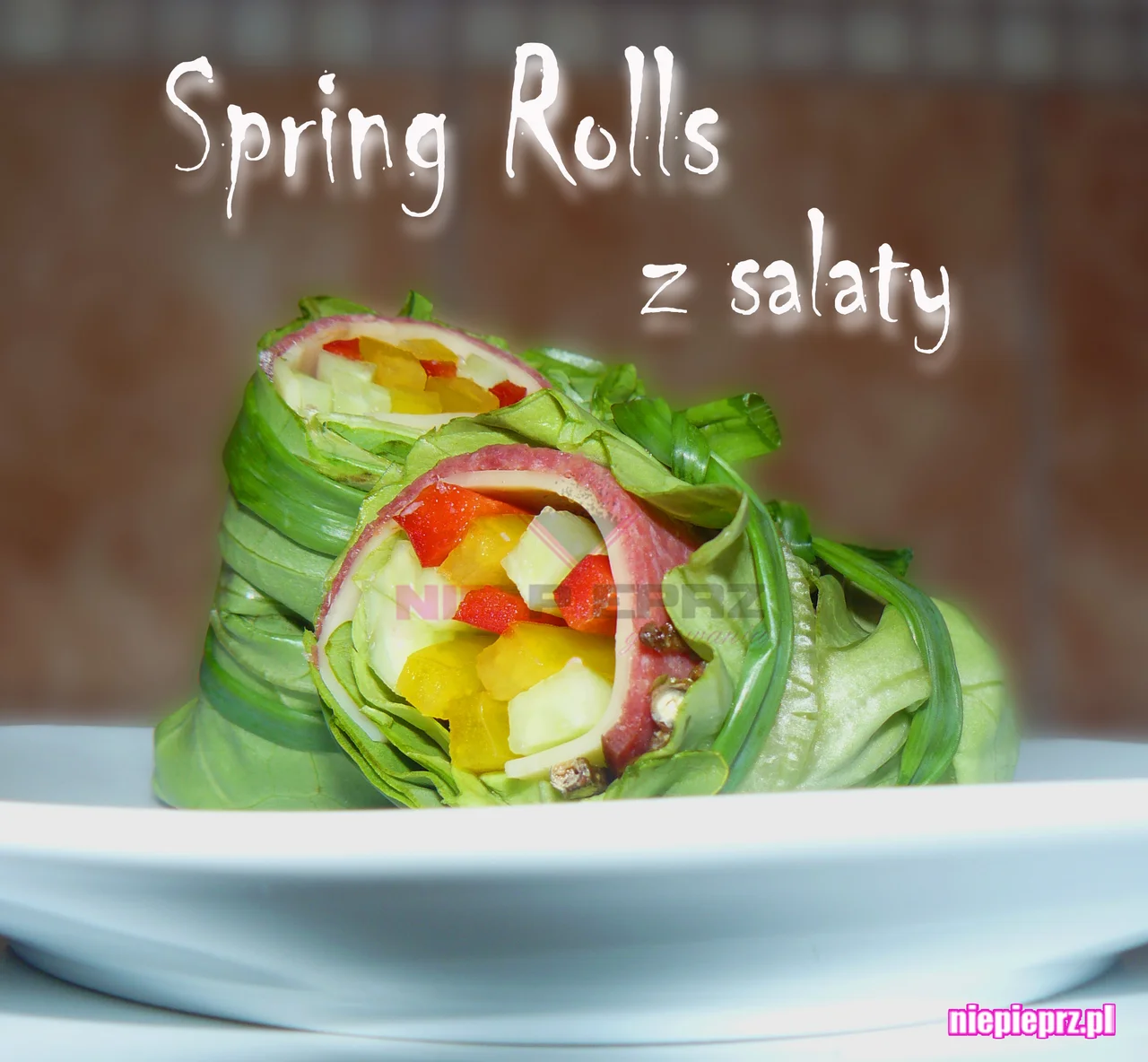 Spring Rolls z sałaty, zdrowa przekąska