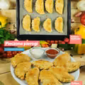 Pieczone pierożki z mięsnym farszem