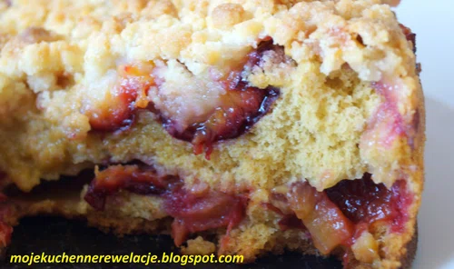 Ciasto ze śliwkami i kruszonką