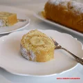 Rolada biszkoptowa z jabłkami