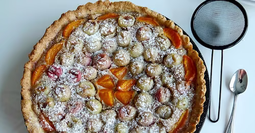 Tarta migdałowa z agrestem ( frangipane)
