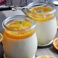 Pomarańczowa panna cotta z syropem pomarańczowym