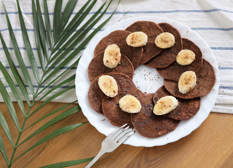 BANANOWO - JOGURTOWE PLACUSZKI W WERSJI CZEKOLADOWEJ
