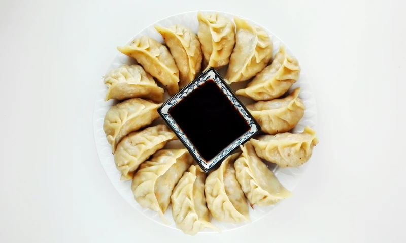 Pierożki z mięsem mielonym i porem