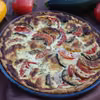 Tarta z cukinią, pomidorami i mozzarellą