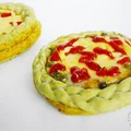 Zielone pizzernki z warkoczami