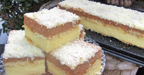Napoleonka z pianką czekoladową na krakersach-pyszne i szybkie ciasto bez pieczenia +FILM