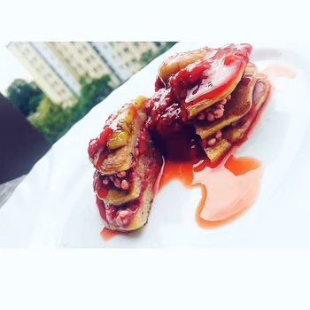 Pancakes z truskawkami
