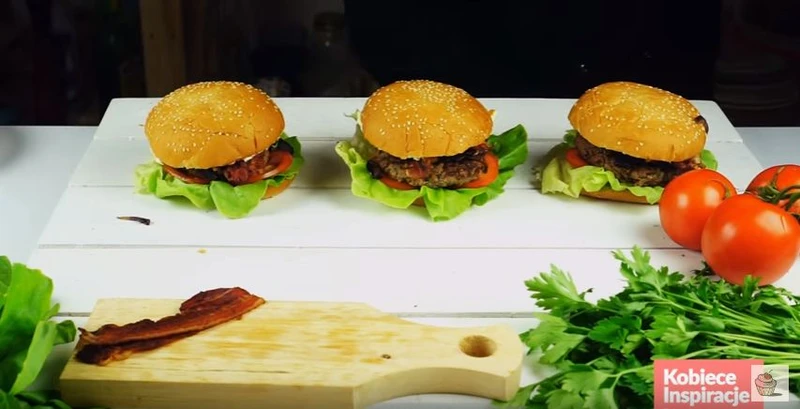 Domowe hamburgery wołowe
