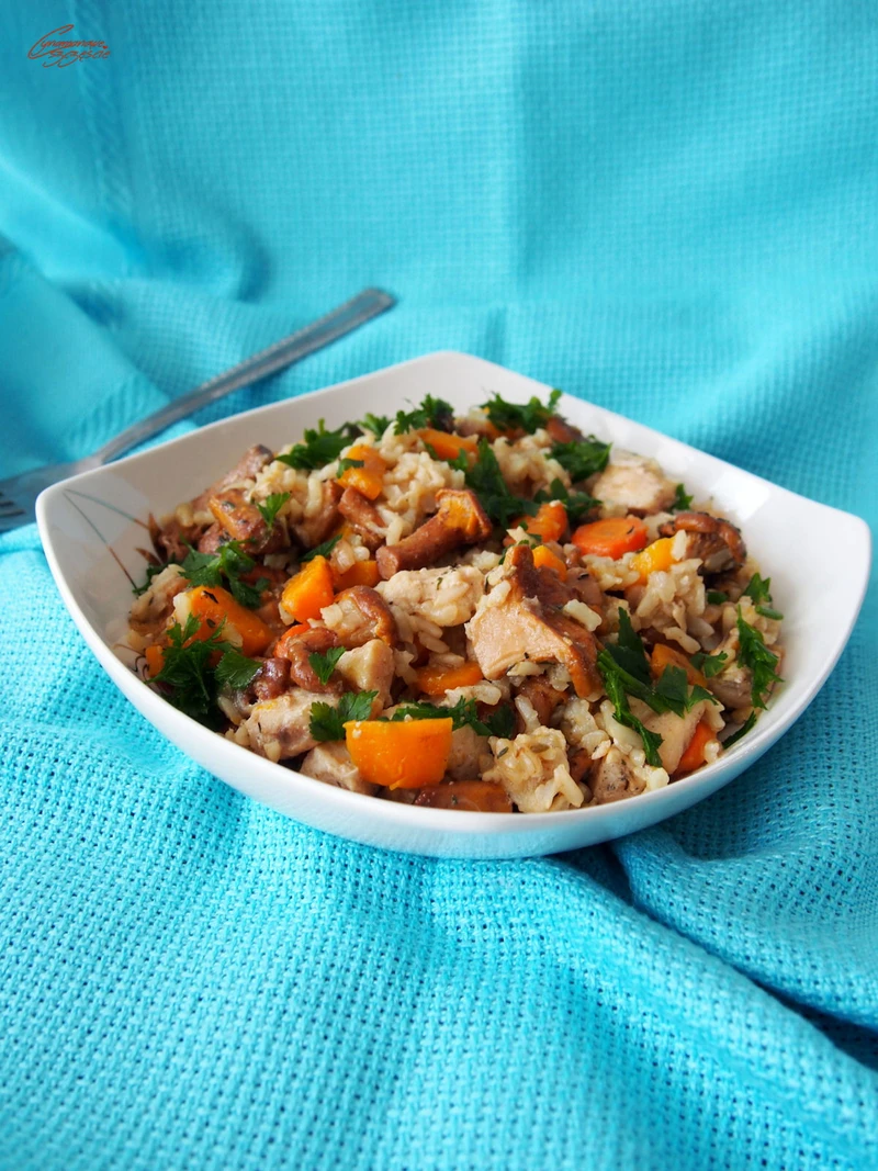 Risotto z kurkami