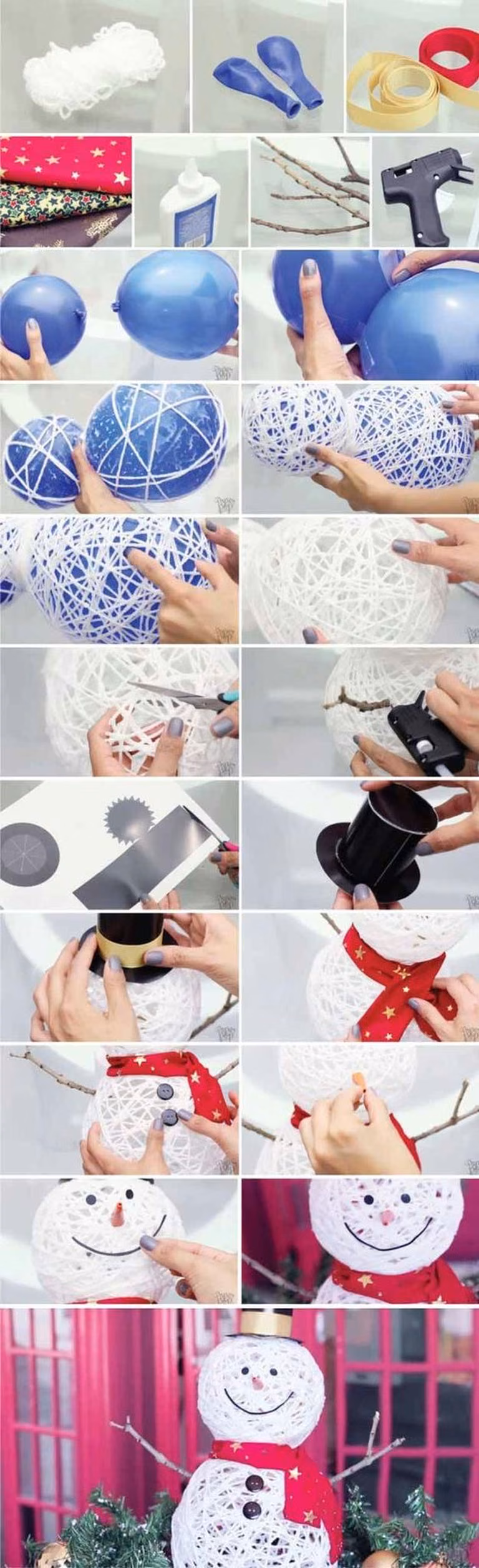 DIY- świąteczny bałwan