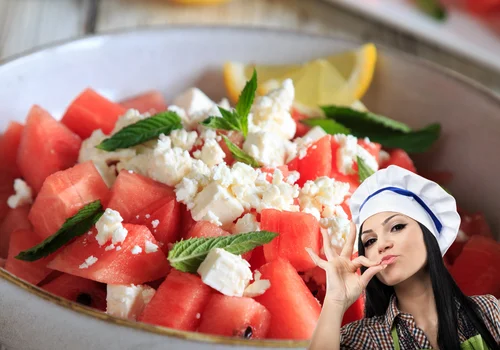 Sałatka z arbuza i fety — orzeźwiający hit na każdą imprezę przy grillu!