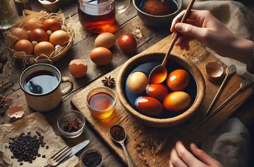 Jajka farbowane kawą i herbatą? Oto naturalny sposób na piękne odcienie