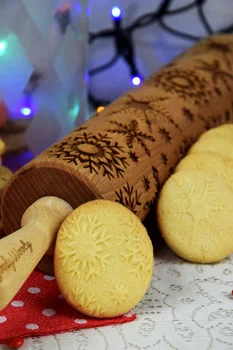 Ciastka wałkiem malowane