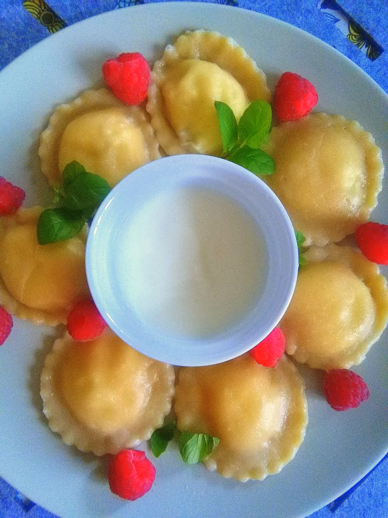 Pierogi z serem na słodko