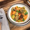 Curry z batatów i kalafiora z kulkami wołowymi