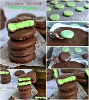 Miętowe ciasteczka w czekoladzie