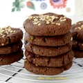 Kruche ciasteczka z żurawiną i orzechami włoskimi. American Cookies "Schoko"