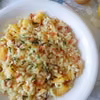 Jabłkowe risotto z tymiankiem i wędzoną szynką