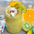 Koktajl z kiwi, pomarańcza i banana